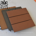 Anti slip wood plastic interlocking composite decking tiles for garden path outdoor floor DIY decoration